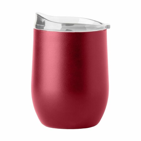 LOGO CHAIR 16 oz Plain Garnet Powder Coat Curved Beverage Tumbler 001-S16PB-GNT